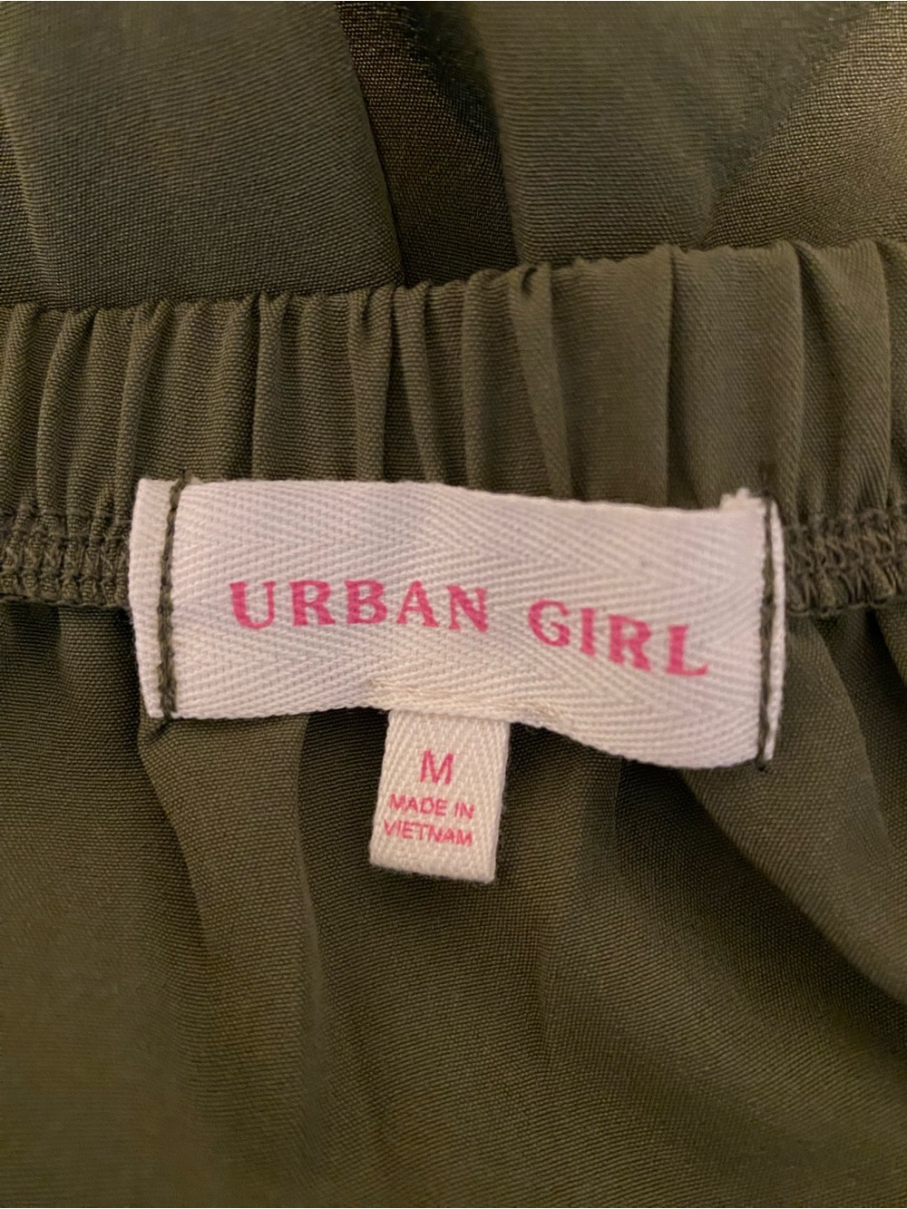 Urban Girl Strapless Olive Wide-Leg Cargo Jumpsuit Size M - Picture 7 of 11